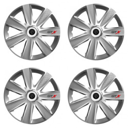 Puklice pre Peugeot (nové logo) 16 GTX CARBON silver