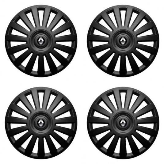 Puklice pre Renault (staršie logo) 14 Luxury black