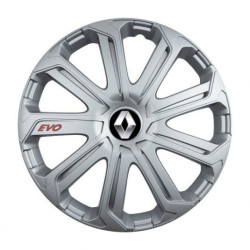 Puklice pre Renault (staršie logo) 14 Evo silver