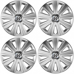 Puklice pre Renault (staršie logo) 14 Aviator carbon RC silver