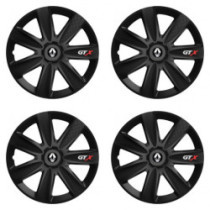 Puklice pre Renault (staršie logo) 14 GTX CARBON black