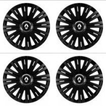 Puklice pre Renault (staršie logo) 14 ACTIVE RC BLACK