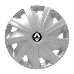 Puklice pre Renault (staršie logo) pre dodávky 15 Craft silver