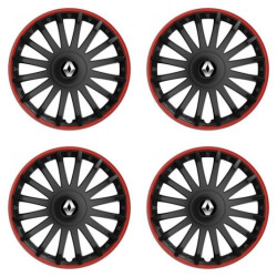 Puklice pre Renault (staršie logo) 16 CRYSTAL RO black