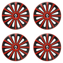 Puklice pre Renault (staršie logo) 16 TREND red and black