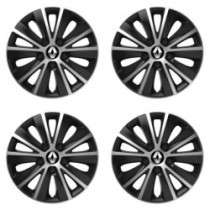Puklice pre Renault (staršie logo) 16 RAPIDE silver and black