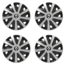 Puklice pre Renault (staršie logo) pre dodávky 16 Craft silver and black