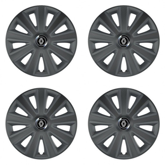 Puklice pre Renault (nové logo) 14 Aviator carbon RC grafite