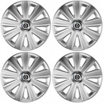 Puklice pre Renault (nové logo) 14 Aviator carbon RC silver