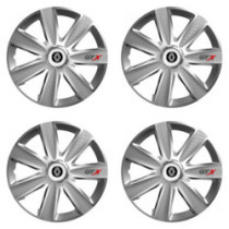 Puklice pre Renault (nové logo) 14 GTX CARBON silver