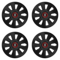 Puklice pre Renault (nové logo) 14 STRATOS RR black