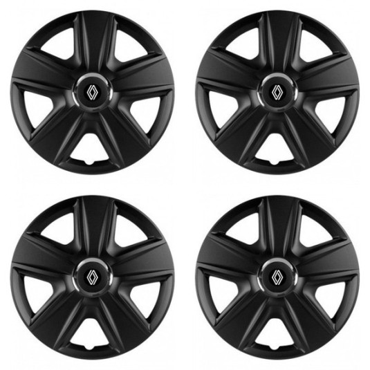 Puklice pre Renault (nové logo) 14 ESPRIT RC BLACK