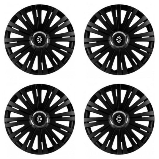 Puklice pre Renault (nové logo) 15 ACTIVE RC BLACK