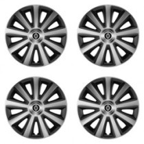 Puklice pre Renault (nové logo) 16 Aviator carbon silver&black