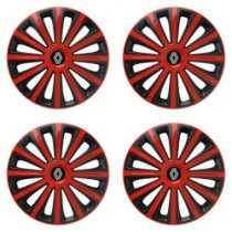 Puklice pre Renault (nové logo) 16 TREND red and black