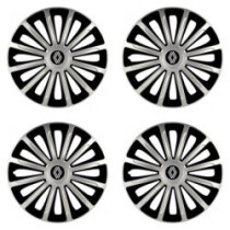 Puklice pre Renault (nové logo) 16 TREND silver and black