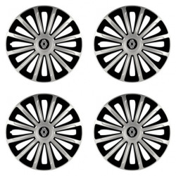 Puklice pre Renault (nové logo) 16 TREND silver and black