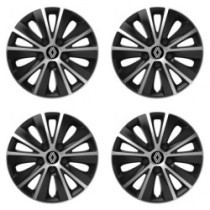 Puklice pre Renault (nové logo) 16 RAPIDE silver and black