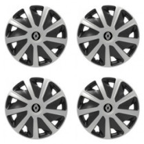 Puklice pre Renault (nové logo) pre dodávky 16 Craft silver and black