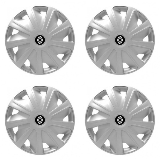 Puklice pre Renault (nové logo) pre dodávky 16 Craft silver