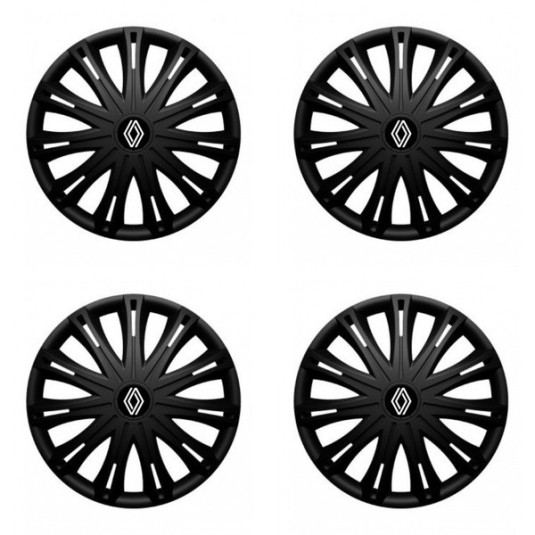 Puklice pre Renault (nové logo) 17 SPARK BLACK