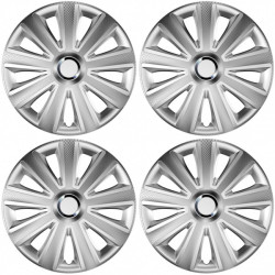 Puklice Aviator carbon RC 16 silver VERSACO