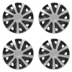 Puklice pre dodávky 15 Craft silver and black