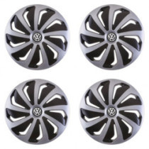 Puklice pre VW (čierne) 14 WIND SB