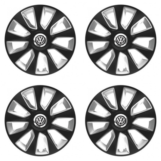 Puklice pre VW (čierne) 15 STRATOS BS