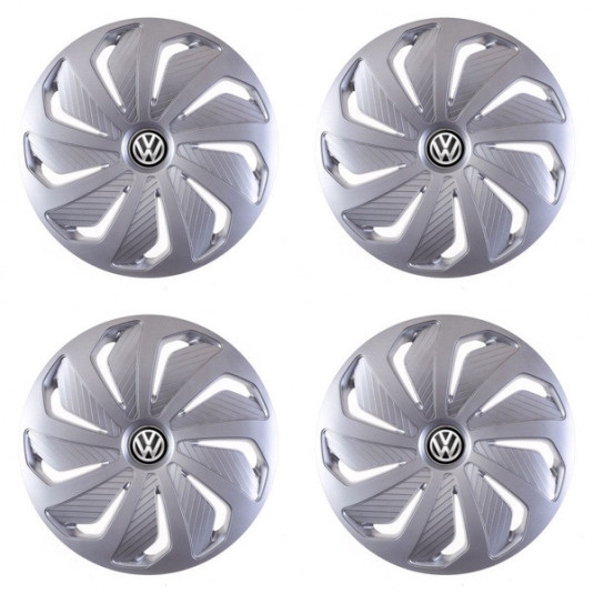 Puklice pre VW (čierne) 16 WIND RC SI