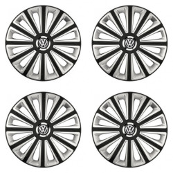 Puklice pre VW (čierne) 16 TREND RC double colour