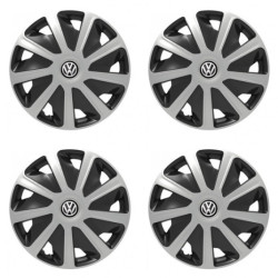 Puklice pre VW (čierne) pre dodávky 16 Craft silver and black