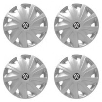 Puklice pre VW (čierne) pre dodávky 16 Craft silver