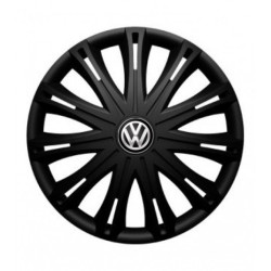 Puklice pre VW (čierne) 17 SPARK BLACK