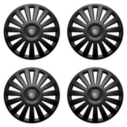 Puklice pre VW (modré) 14 Luxury black