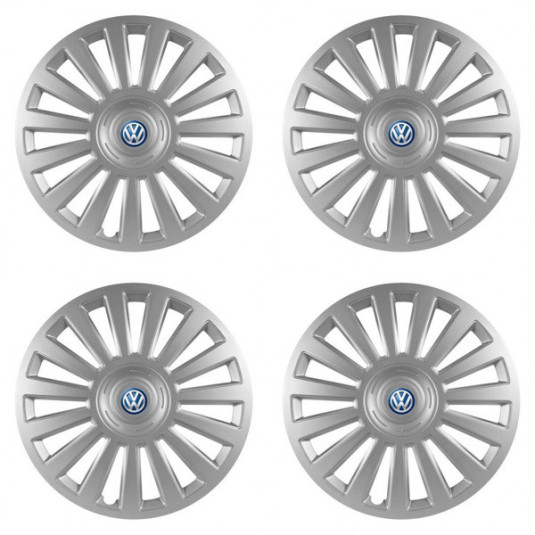 Puklice pre VW (modré) 14 Luxury