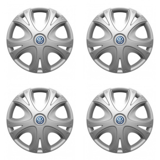 Puklice pre VW (modré) 15 DYNAMIC