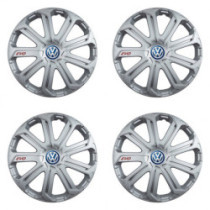 Puklice pre VW (modré) 16 Evo silver