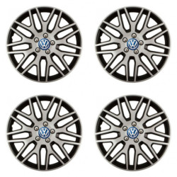 Puklice pre VW (modré) 16 Dakar NC silver and black