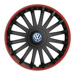 Puklice pre VW (modré) 16 CRYSTAL RO black