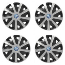 Puklice pre VW (modré) pre dodávky 16 Craft silver and black