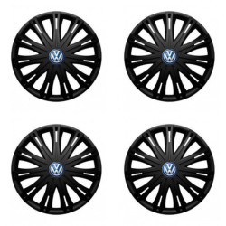 Puklice pre VW (modré) 17 SPARK BLACK