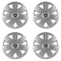 Puklice pre Mitsubishi (strieborné) 15 Master