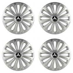 Puklice pre Mitsubishi (strieborné) 15 TREND RC