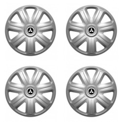 Puklice pre Mitsubishi (strieborné) 15 COMFORT