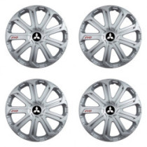 Puklice pre Mitsubishi (strieborné) 16 Evo silver