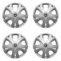 Puklice pre Mitsubishi (strieborné) 16 DYNAMIC