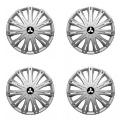 Puklice pre Mitsubishi (strieborné) 17 SPARK