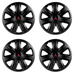 Puklice pre Mitsubishi (červené) 15 COMFORT BLACK