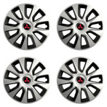 Puklice pre Mitsubishi (červené) 16 STRATOS double colour